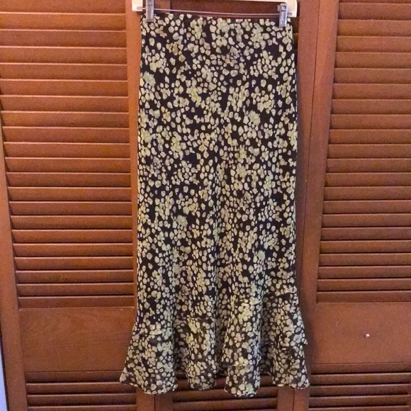 | NWOT Cato Flounce Brown & Green Maxi Skirt…M - Picture 4 of 8